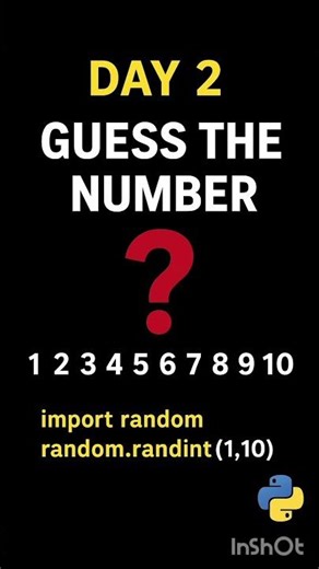 I Built a Python Guessing number Game in python! #python #coding #shorts