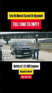 40 KM/KG Done by 1 Car | Fronx vs Punch vs Aura CNG Test