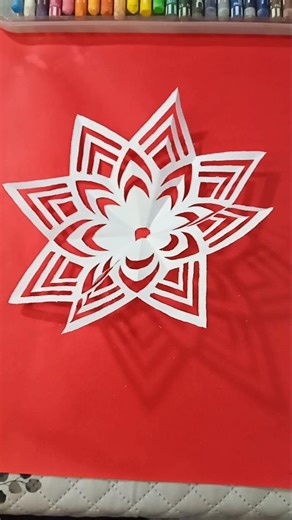 easy and simple paper craft snowflake tutorial for beginners #ytshorts #shorts #youtubeshorts #viral