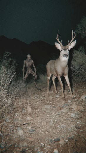 Hunting Camera Films Strange Humanoid Following Deer in Arizona Desert #humanoid #caughtoncamera #huntingcamera | Most Amazing ELITE
