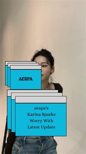 AESPA’S KARINA EYE PATCH WORRY FANS?? #kpop #kpopedit #kpopnews #karina #aespa #shorts