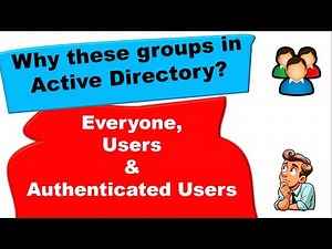 Everyone, Users, and Authenticated Users in Active Directory #activedirectory #windows #microsoft