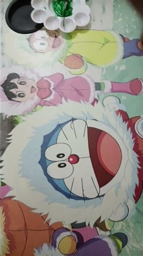 Flower painting with thread 💐