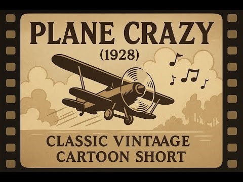 Plane Crazy (1928) | Classic Vintage Cartoon Short