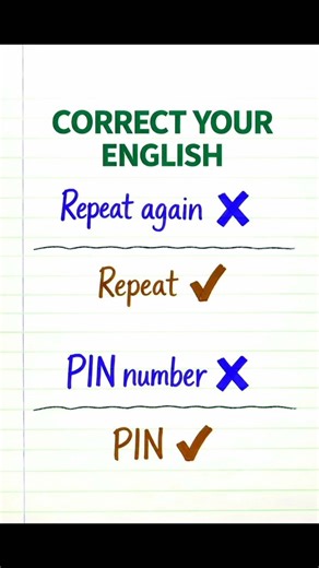 Repeat again / ATM machine / PIN number / Collaborate together)