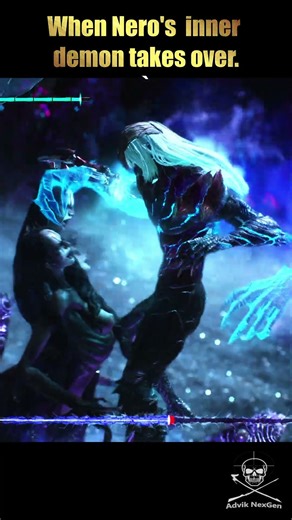When Nero Can’t Control His Inner Demon 👿🔥 #nero #dmc5