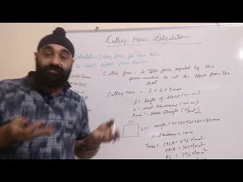 Cutting Force Calculations - Press Tool Design