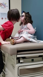 Check up time for Elijah. Charley doesn't quite understand its for him. She is sure to be the center of attention, she loves it.. Elijah is doing great. He was very happy to be just over 5' now. My babies are growing so fast. | Smiles for Baby Charley