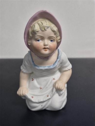 Vintage German Bisque Porcelain Girl Figurine - Etsy