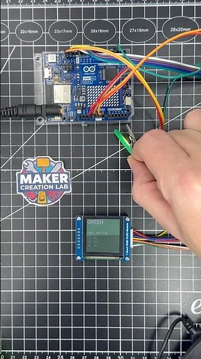 Arduino Color Sensor TCS34725 + OLED #arduino #arduinoproject #arduinouno