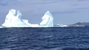 The best part is the commentary. Turn on your headphones. Watch as a massive iceberg breaks apart off Change Islands. www.cbc.ca/1.4199422 | CBC Newfoundland and Labrador