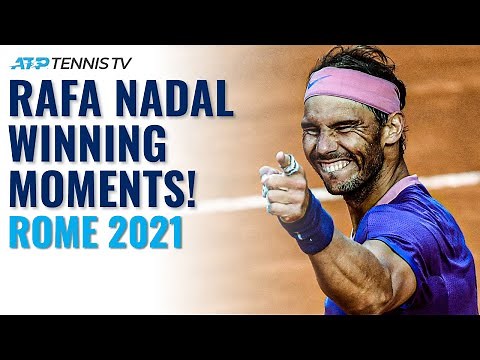 Rafa Nadal Championship Point, Interview & Trophy Lift | Rome 2021