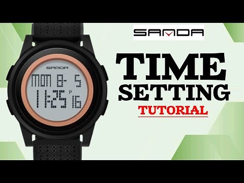 How To Setting Time SANDA 337 Digital Sports Watch