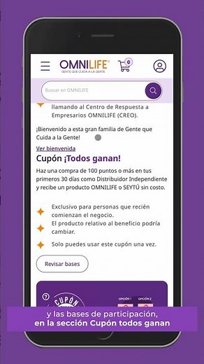 Cómo consultar el producto de cupón todos ganan – Tutoriales portal OMNILIFE