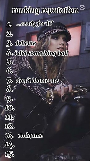 Day 7 of ranking every Taylor Swift album 🐍 #taylorswift #reputation #album #ranking #fyp #dontflop