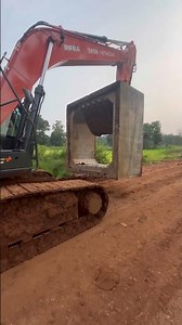 Pre cast box culvert install