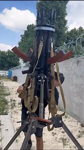 Ukrainian shows a "minigun" made of six combined AK-74, intended for shooting down russian and iranian kamikaze drones