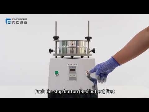 Operation for sieving the metal powder by sieving machine