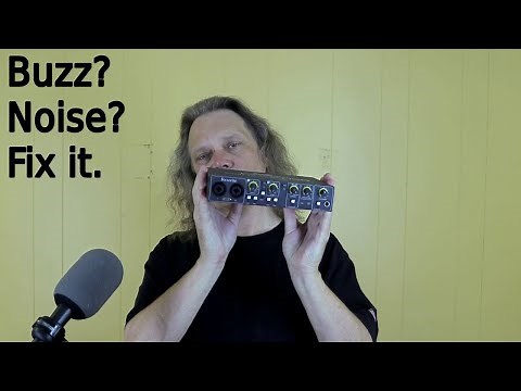 Fix computer audio buzz noise