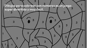 Dibujos para colorear con numeros