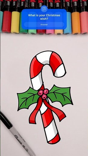 How To Draw a Candy Cane