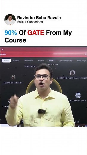 90% Of GATE From My Course | GATECS | GATEDA | Prof. Ravindrababu Ravula