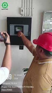 Pengetesan smoke detector & SOP Panel Notifier By Honeywell, PLN PDKB UP3 Makassar Utara.
