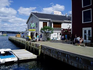 Halifax Waterfront Boardwalk in Halifax, Canada