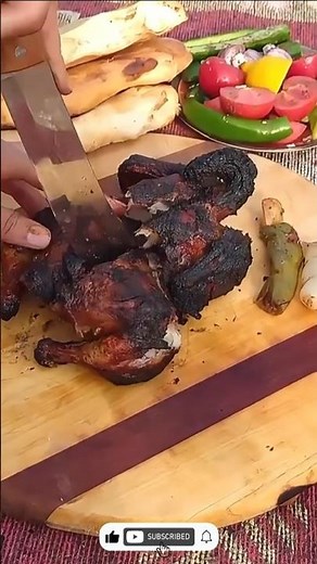 Grilling Whole Chicken on Fire 🔥 Mountain Village Cooking