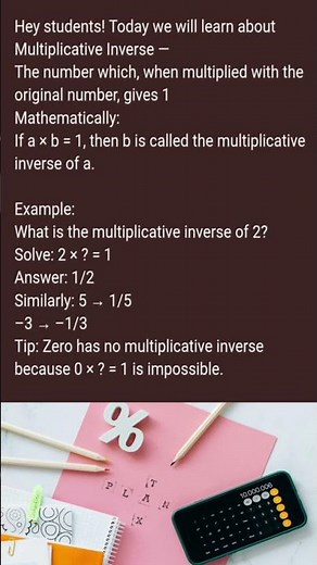 Multiplicative Inverse Explained in 60 Sec! 😎 Math Shortcut