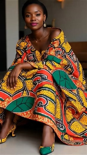 Beautiful West African Model @FashionByAchi #ootd #shorts #ladiesfashion #africanfashion #fyp