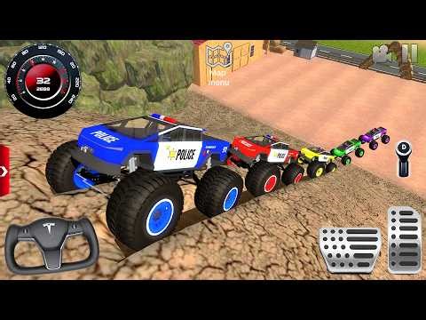 Impossible Off-Road Monster Truck Driver Racing #1 - Police Dirt Car Mud Driving - Android GamePlay