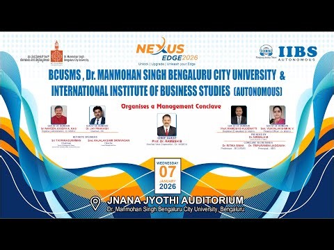 NEXUS EDGE 2K26 | Bridging Industry & Academia | Live from Jnana jyothi Auditorium, BCU