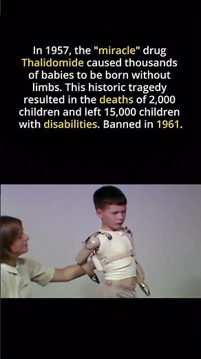 The Greatest Disaster in Medical History? The Thalidomide Scandal #history