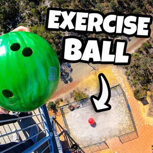 3.3M views · 12K reactions | BOWLING BALL VS. GIANT EXERCISE BALL! | How Ridiculous | Facebook