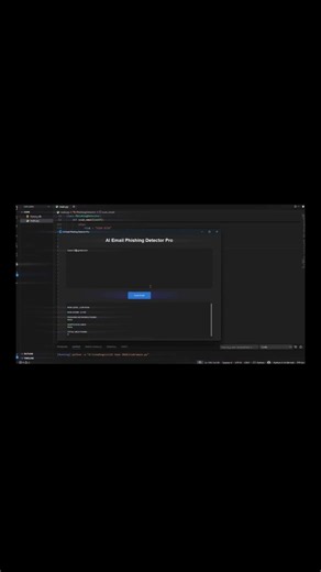 🚨 Would you click this email? My Python AI detected the scam! 😳 #Python #AI #CyberSecurity
