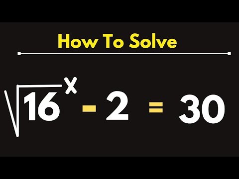 How To Solve | Exponential equation, Find the value of x