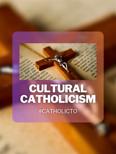 Cultural Catholicism #catholic #christian #conversion #biblestudy #discipleship