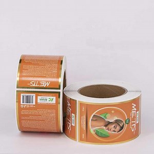 [Hot Item] Packaging Sticker Roll Self-Adhesive Label Process and Material Can Be Customized to Support Front and Back Label Printing
