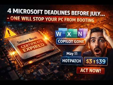 4 Microsoft Deadlines Before July — One Will Stop Your PCs From Booting #microsoft #copilot #intune