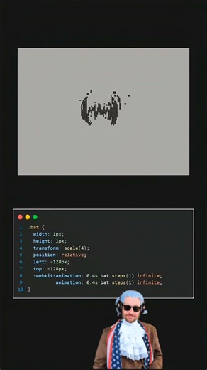 Bat Animation 🦇 #shorts #python #programming