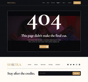 Shotra - Film, Movie & Video Production Elementor Template Kit