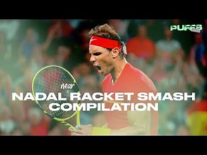 Rafa Nadal Racket Smash Compilation ᴴᴰ