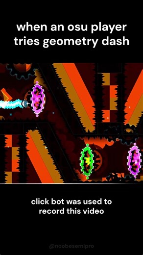 osu player tries geometry dash for the first time #gd #geometrydash #gdcreator #gdlayout #funny