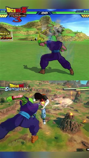Piccolo's Grab Animation Comparison BT3 Vs Sparking ZERO