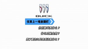 仪表自检亮一堆的故障码，都是什么？什么时候会亮？如何处理？