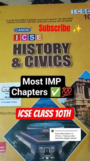 #history #icse10th #icse2026 #historycivics #importantchapters #content