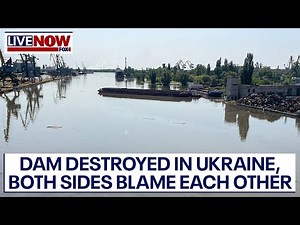 Massive dam collapse in Ukraine, both sides blaming the other | LiveNOW from FOX