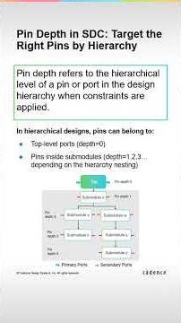 Pin Depth in SDC: Target the Right Pins by Hierarchy #asicdesign #vlsidesign