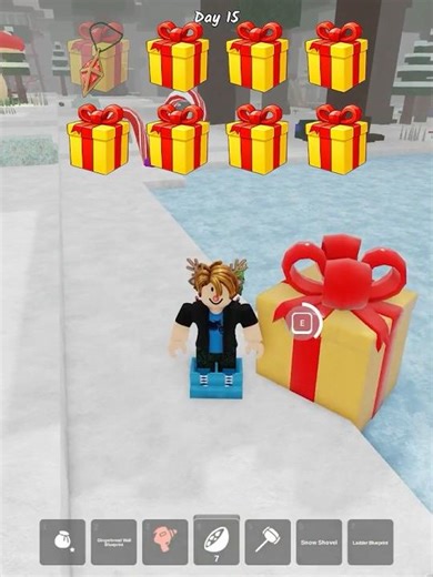 Open all Elf gifts in 99 Nights in the Forest #99nightintheforest #roblox